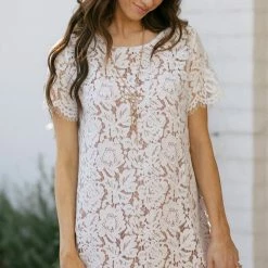 Space 46 Bridal Evie Lace Shift Dress