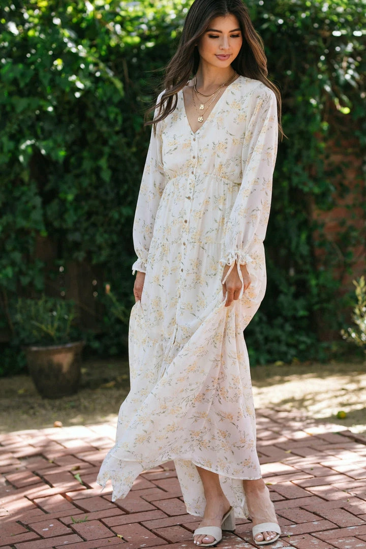 Wishlist Lenora V-Neck Maxi Dress Maternity Friendly