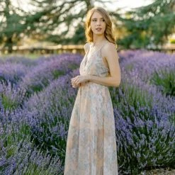 Aakaa Charlize V-Neck Maxi Dress Maternity Friendly