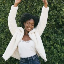 In Loom Clothing Norah Sherpa Zip Up Jacket