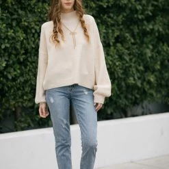 Crescent Cece Mock Neck Sweater Clothing