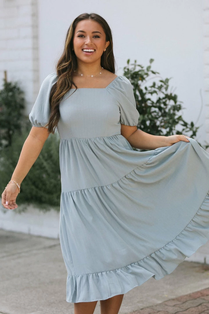 Mikarose Lilah Puff Sleeve Dress Work Essentials