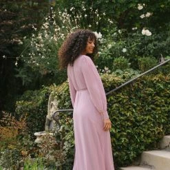 Morning Lavender Best Sellers Chloe Wrap Maxi Dress