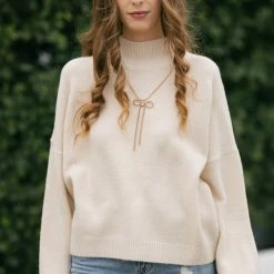 Crescent Cece Mock Neck Sweater Clothing