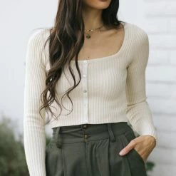 Dreamers Clothing Noemi Button Crop Top