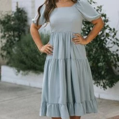 Mikarose Lilah Puff Sleeve Dress Work Essentials