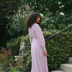 Morning Lavender Best Sellers Chloe Wrap Maxi Dress