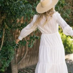 Dress Forum Allison Eyelet Ruffled Tiered Dress