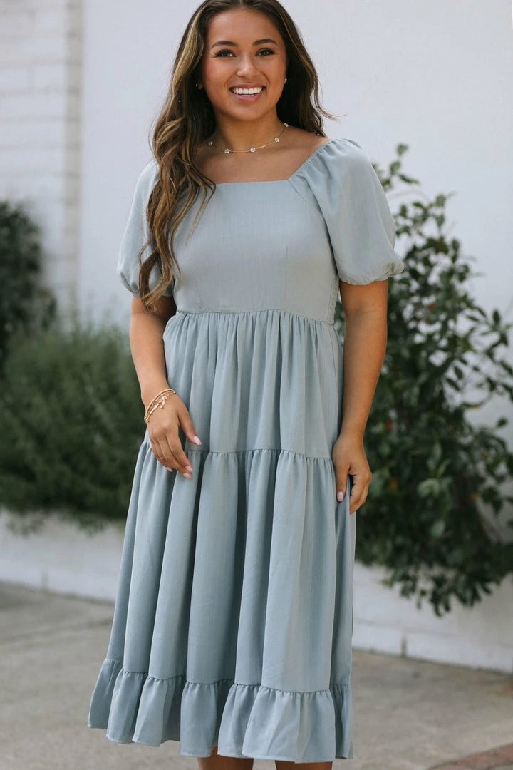 Mikarose Lilah Puff Sleeve Dress Work Essentials