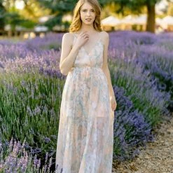 Aakaa Charlize V-Neck Maxi Dress Maternity Friendly