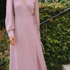 Morning Lavender Best Sellers Chloe Wrap Maxi Dress