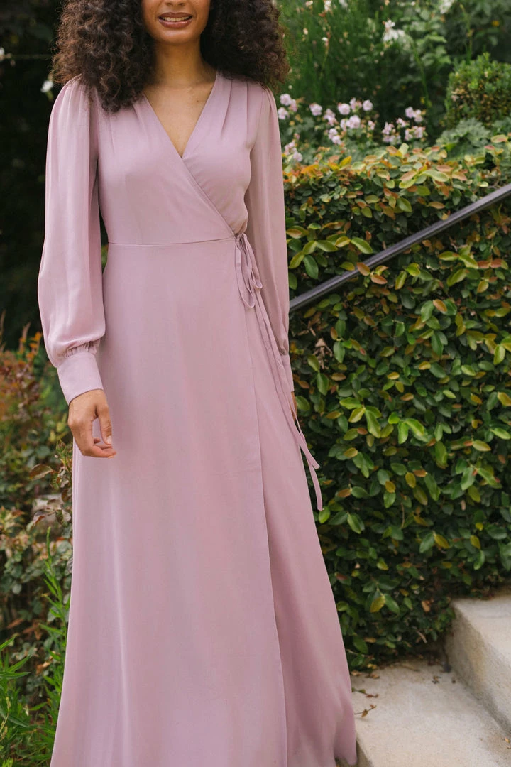 Morning Lavender Best Sellers Chloe Wrap Maxi Dress