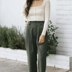 Dreamers Clothing Noemi Button Crop Top