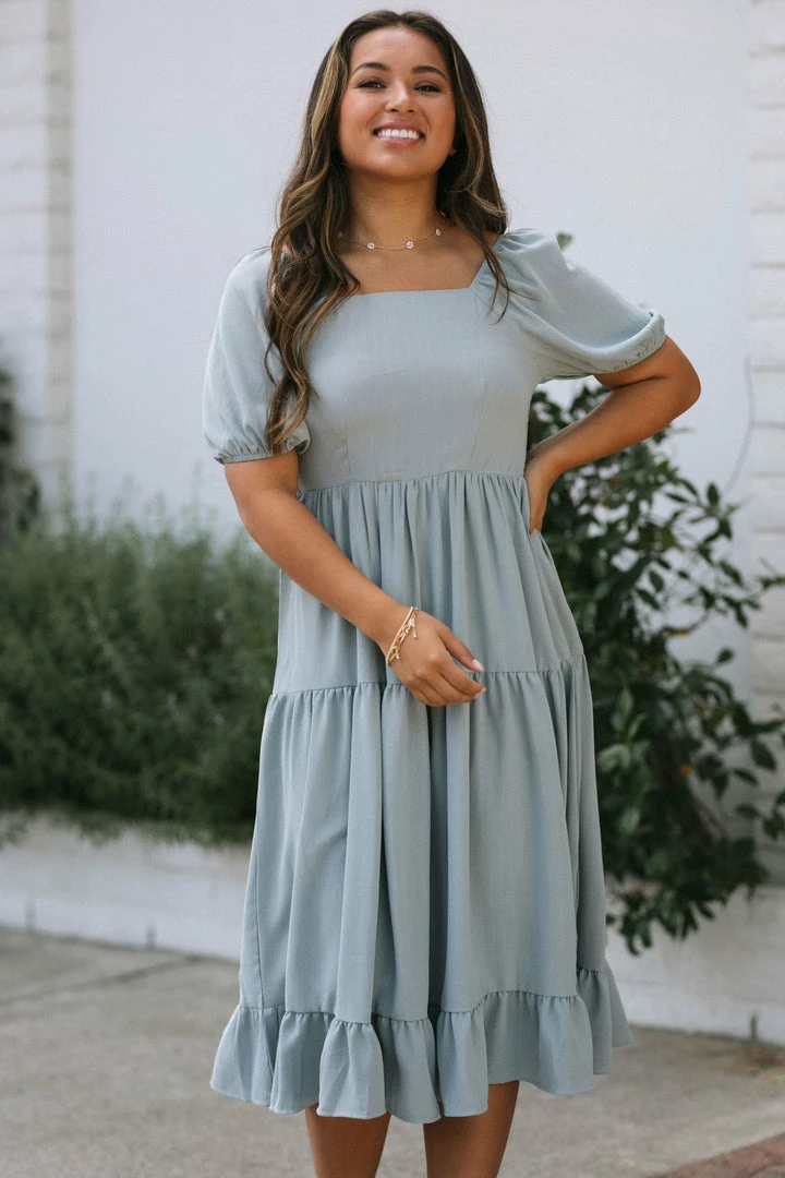 Mikarose Lilah Puff Sleeve Dress Work Essentials