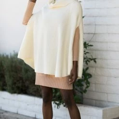Blue Ivy Janie Cowl Neck Poncho