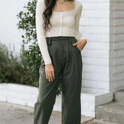 Dreamers Clothing Noemi Button Crop Top