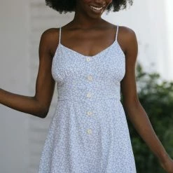 Lush Clothing Brandy Cami Button Romper