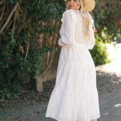 Dress Forum Allison Eyelet Ruffled Tiered Dress