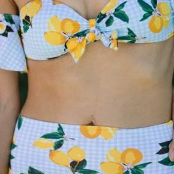 Envya Swim Jenn Citrus Off-Shoulder Bikini