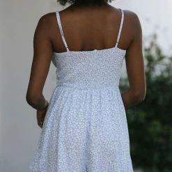 Lush Clothing Brandy Cami Button Romper