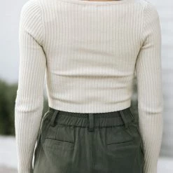 Dreamers Clothing Noemi Button Crop Top