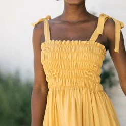 Ces Femme Desiree Tie Shoulder Maxi Dress