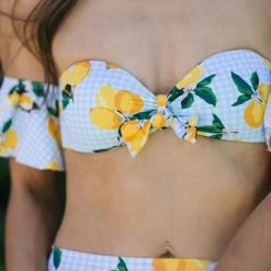 Envya Swim Jenn Citrus Off-Shoulder Bikini