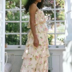 Aakaa Cleo Tiered Maxi Dress Clothing