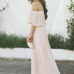 Soieblu Sophia Pleated Maxi Dress