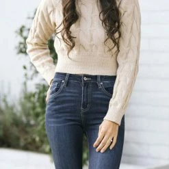 Dreamers Work Essentials Reagan Cable Knit Sweater