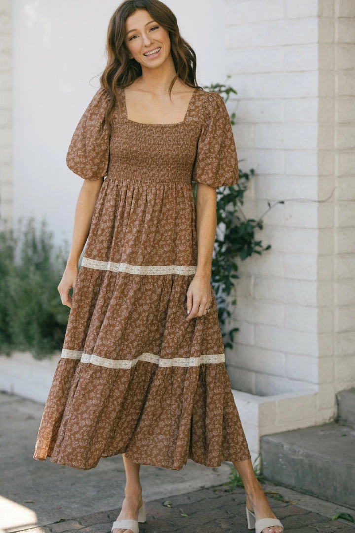 In Loom Heidi Puff Sleeve Square Neck Dress Best Sellers