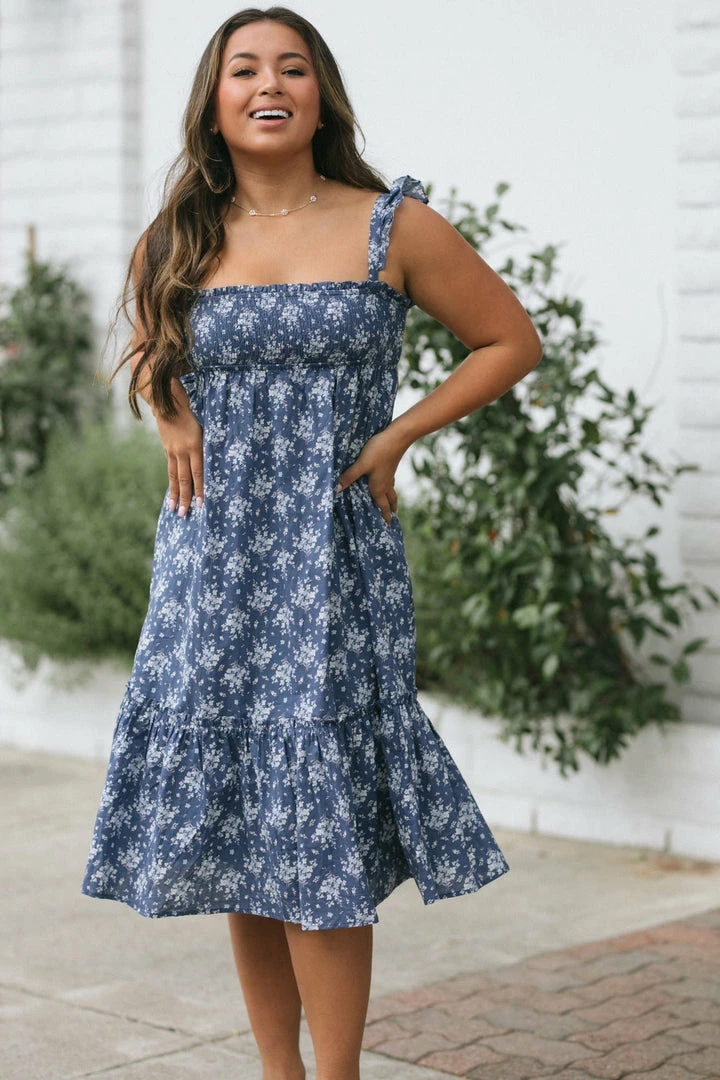 Storia Luisa Smocked Babydoll Dress Clothing