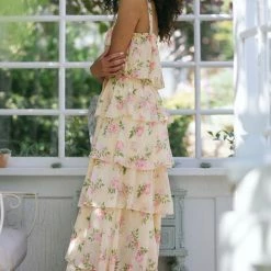 Aakaa Cleo Tiered Maxi Dress Clothing