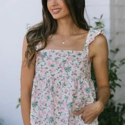 & Merci Harriet Eyelet Babydoll Blouse