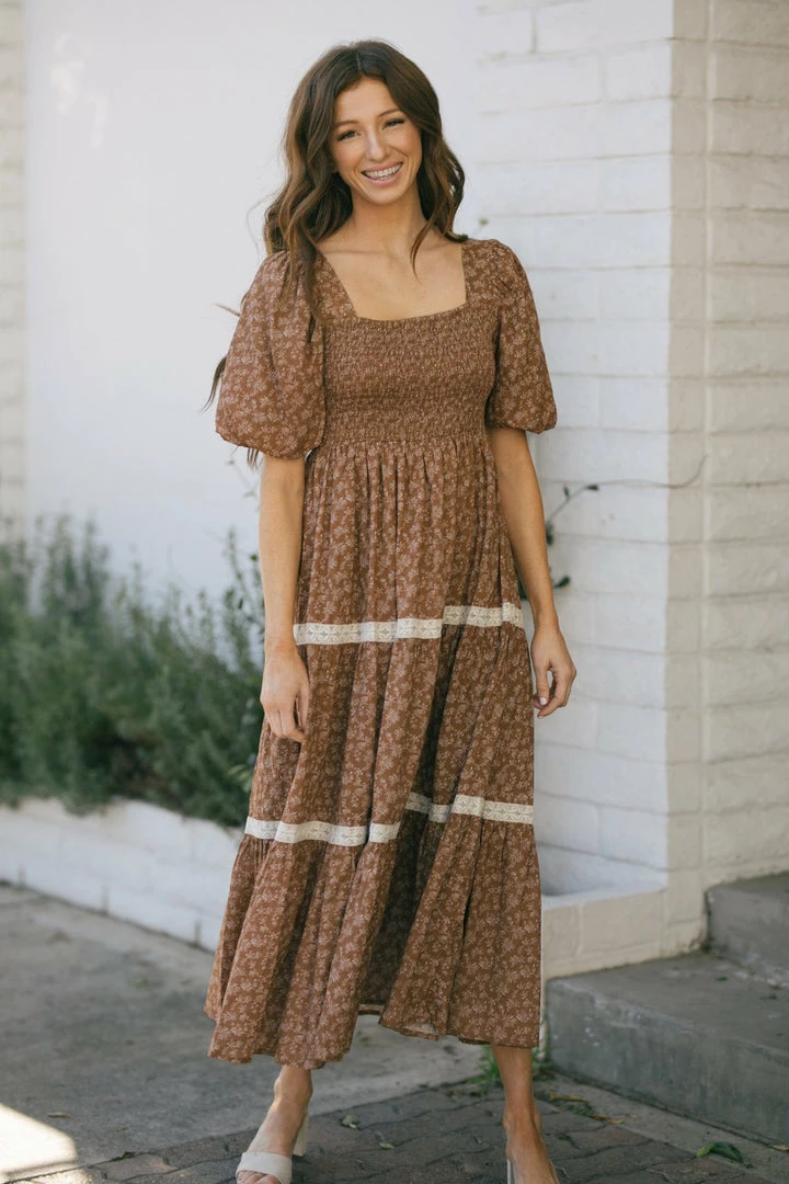 In Loom Heidi Puff Sleeve Square Neck Dress Best Sellers