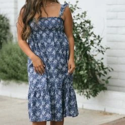 Storia Luisa Smocked Babydoll Dress Clothing