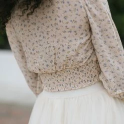 Blu Pepper Danica V-Neck Button Top Clothing