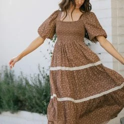 In Loom Heidi Puff Sleeve Square Neck Dress Best Sellers