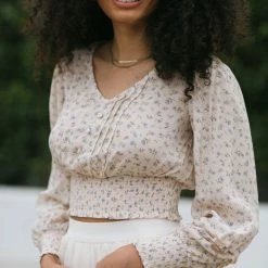 Blu Pepper Danica V-Neck Button Top Clothing