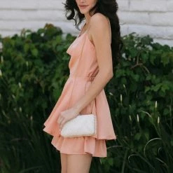 Endless Blu Rosemary Cowl Neck Romper