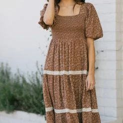 In Loom Heidi Puff Sleeve Square Neck Dress Best Sellers