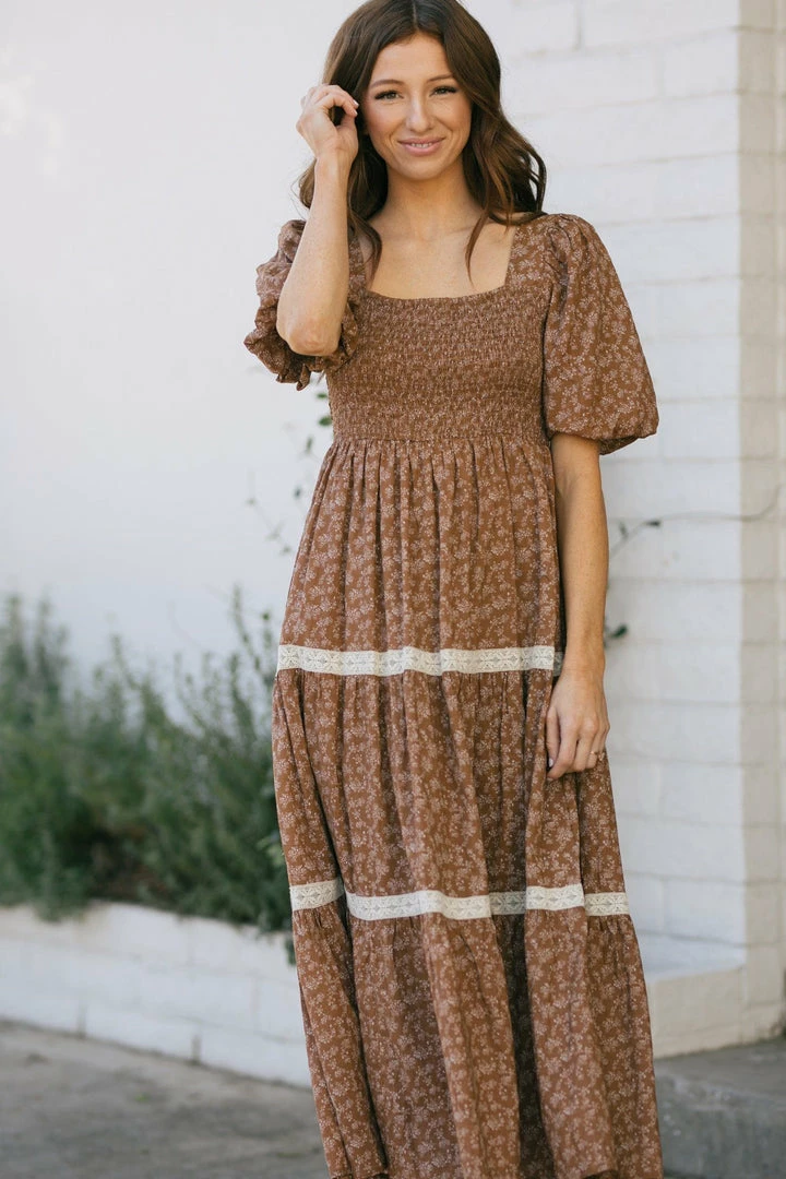 In Loom Heidi Puff Sleeve Square Neck Dress Best Sellers