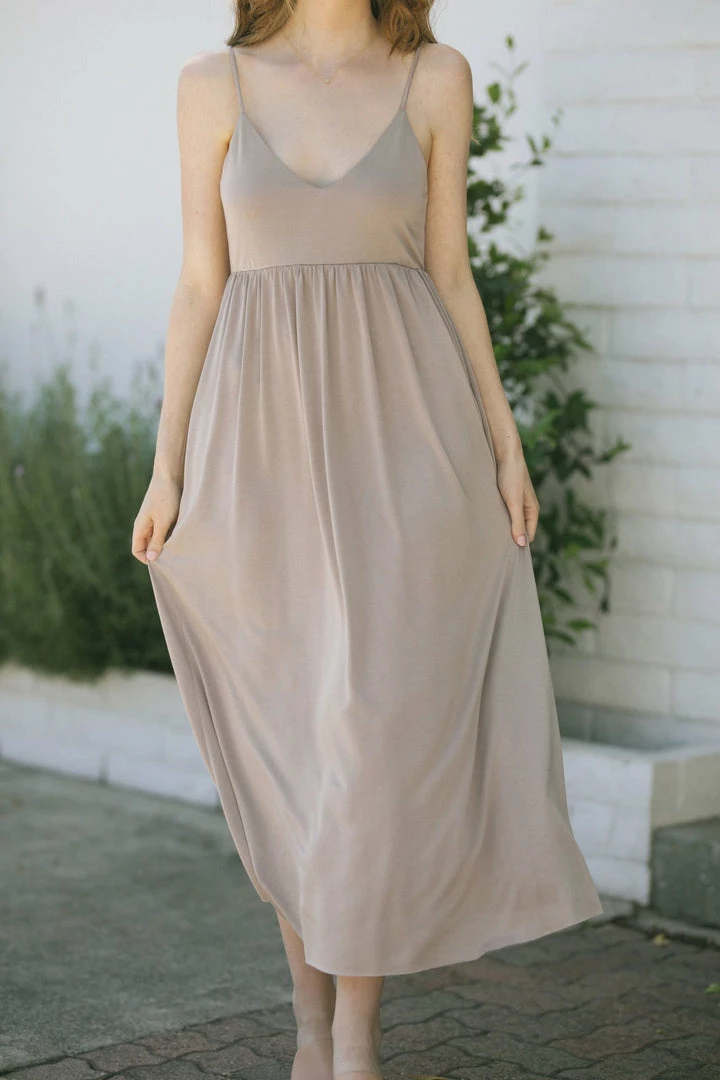 Final Touch Maternity Friendly Raya V-Neck Cami Dress