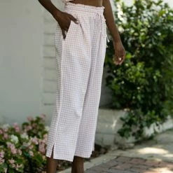 Allie Rose Bernice Gingham Pants Clothing