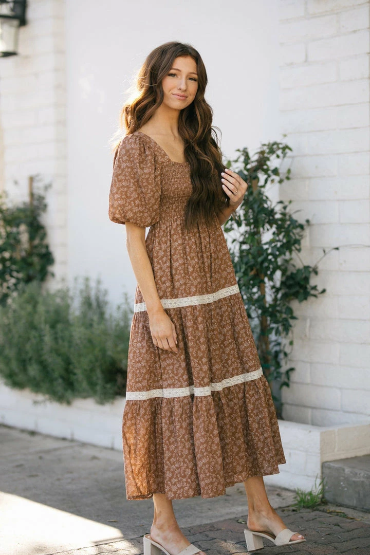 In Loom Heidi Puff Sleeve Square Neck Dress Best Sellers