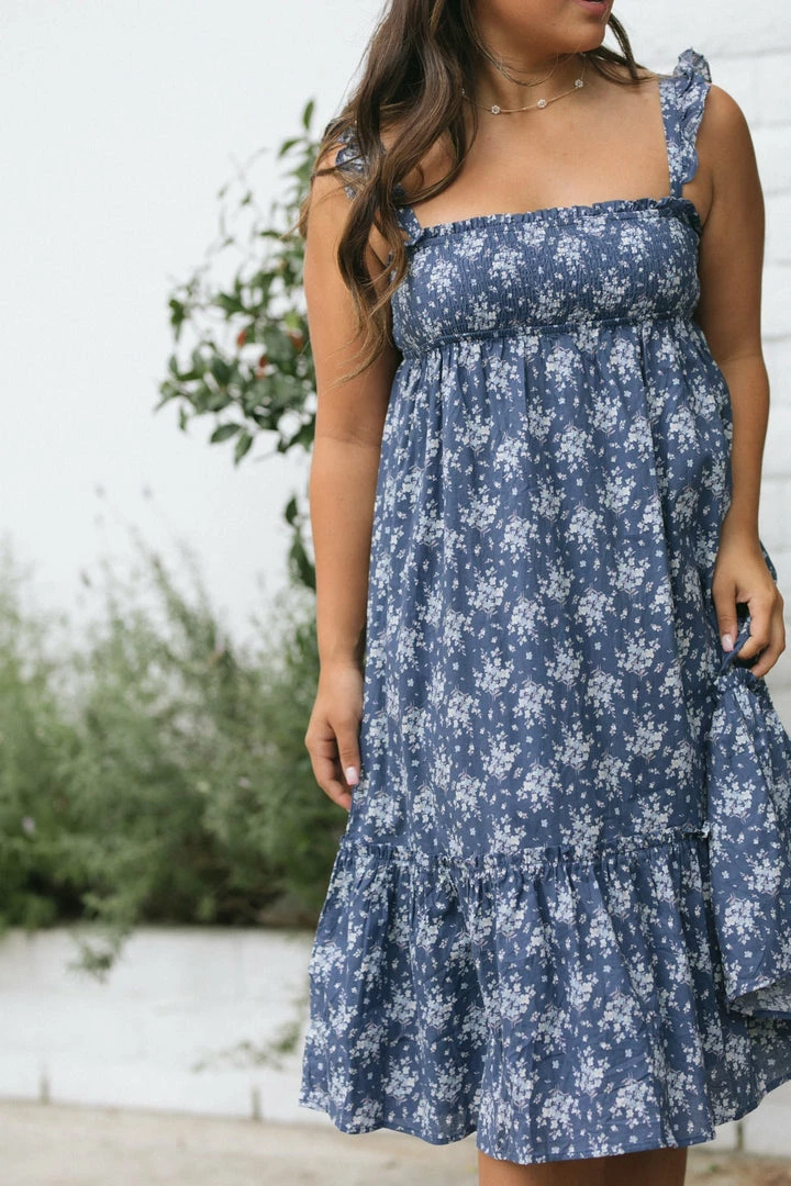 Storia Luisa Smocked Babydoll Dress Clothing