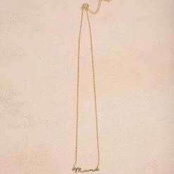 Fame Accessories Piper Mama Cursive Necklace