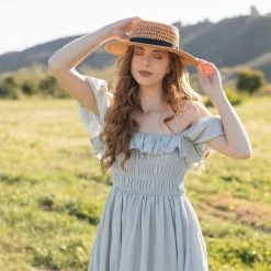 Fame Lilian Straw Hat Swim