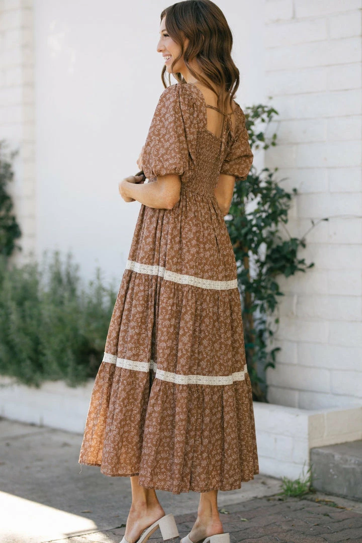 In Loom Heidi Puff Sleeve Square Neck Dress Best Sellers