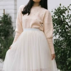 Lush Tara Pearl Knit Sweater